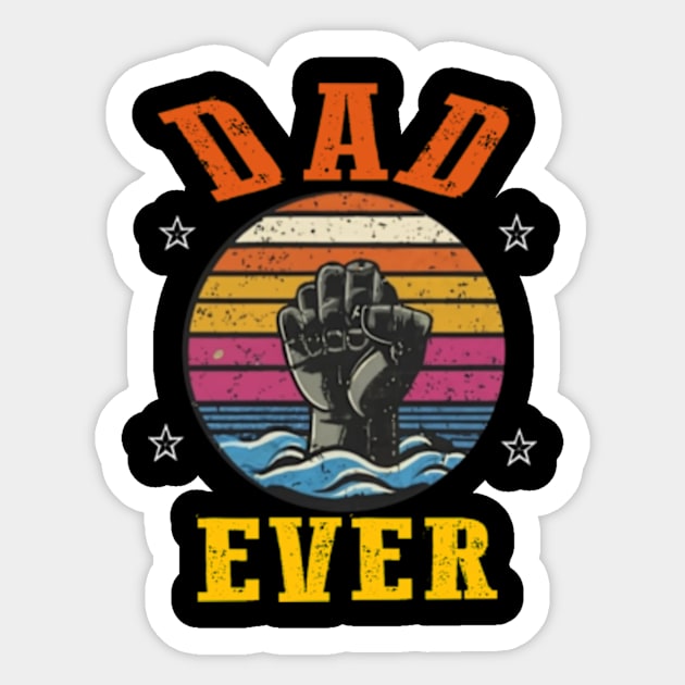 Best dad ever Sticker by TshirtMA